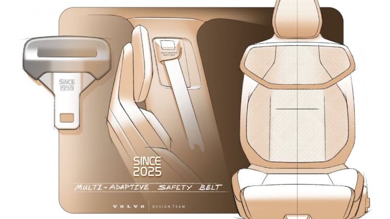 Volvo's Smart Seatbelt Adapts to Your Body in a Crash