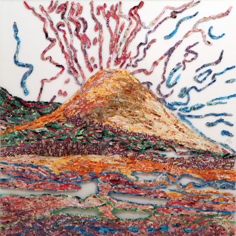 Colorful artistic photograph from Johannesburg's Itrotra Map Dance Festival celebrating community resilience