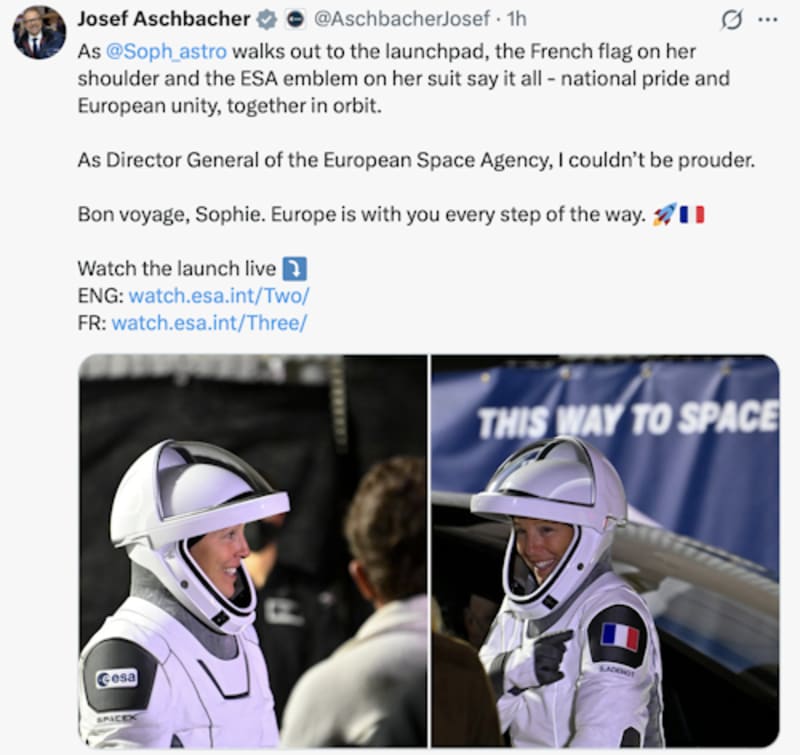 French Astronaut Sophie Adenot Launches to ISS - Image 4