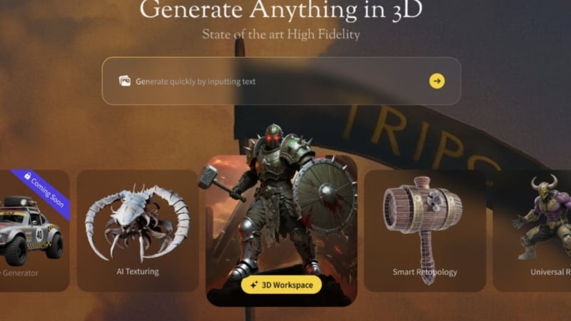 Tripo AI's 3D Content Platform Surges: Users Double as Innovation Accelerates