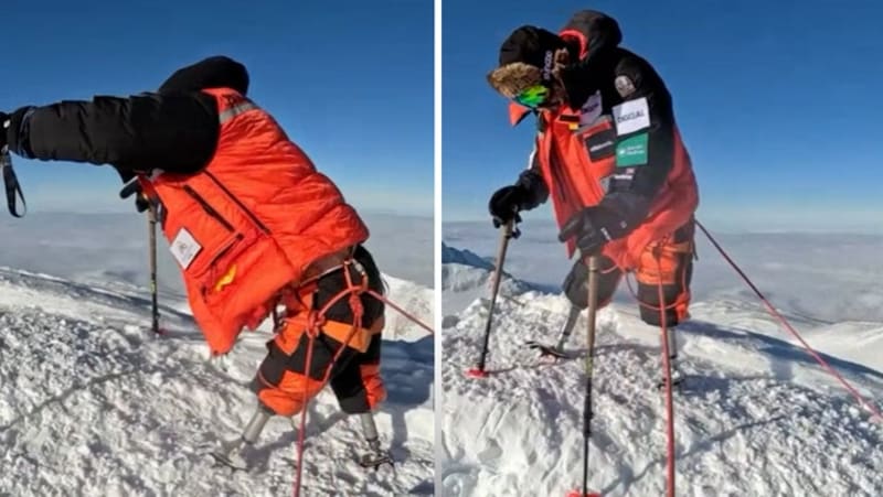Double Amputee Veteran Conquers All 7 Continental Peaks