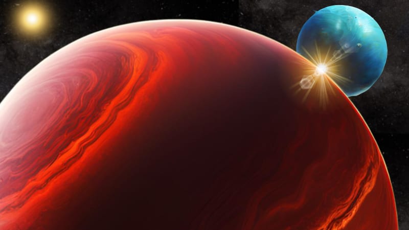 Wobbling Planet Hints at Moon Half the Size of Jupiter