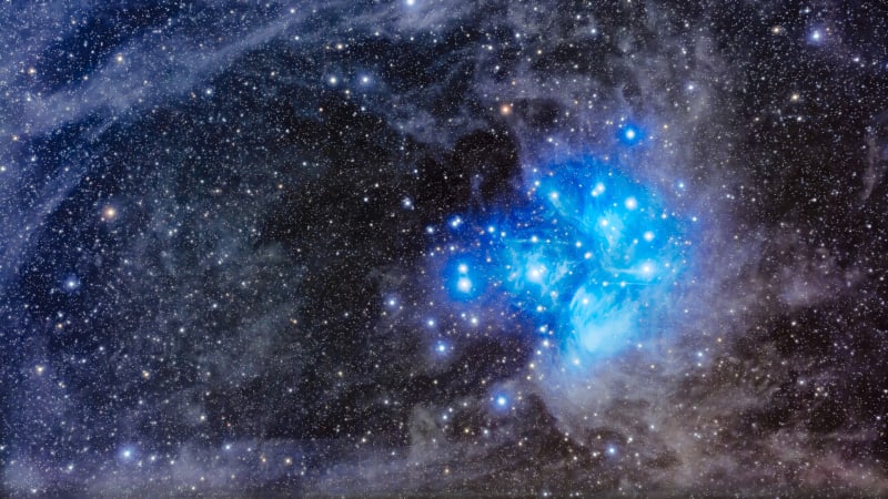 Moon Meets Seven Sisters Star Cluster Tonight - Image 4