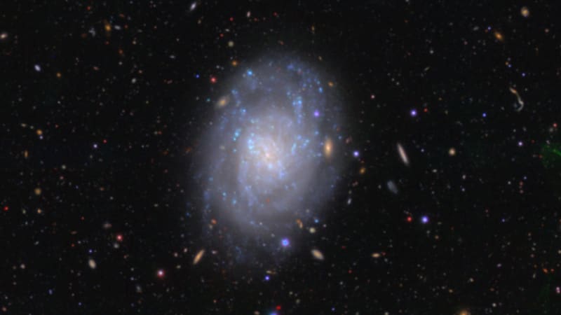 Telescope Captures Stunning 55-Million-Year-Old Spiral Galaxy