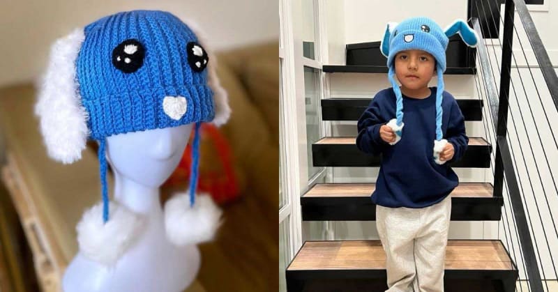 Crocheters Make Blue Bunny Hats in Solidarity With Liam