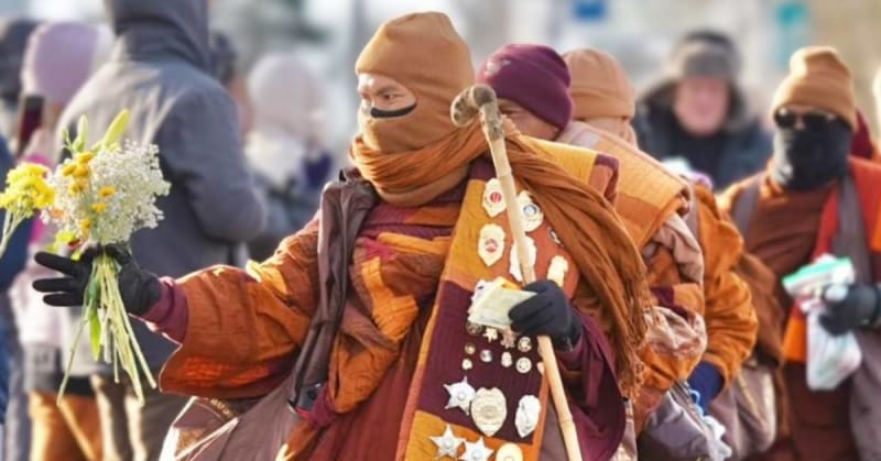 19 Monks Walk 2,300 Miles for Peace Across America