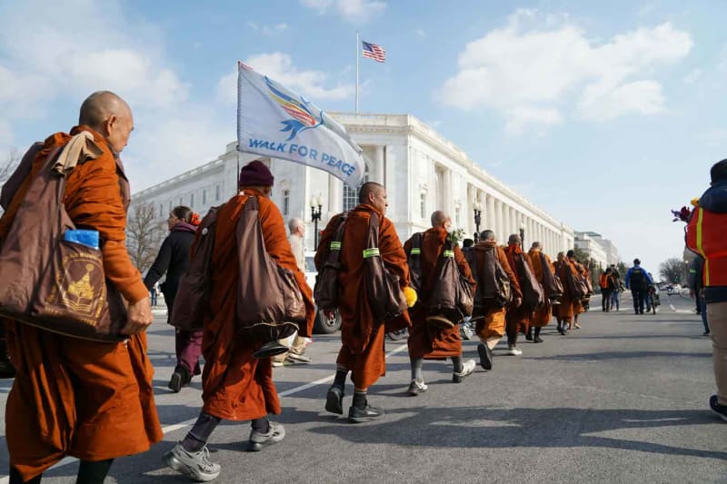 Buddhist Monks Complete 2,300-Mile Walk for Peace in D.C. - Image 2