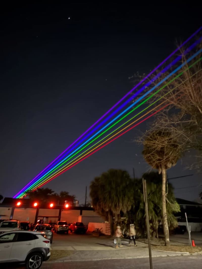 St. Pete Lights Sky With 60-Mile Rainbow Laser Display - Image 2