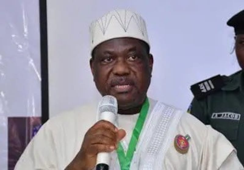 Nigerian government officials inaugurating digital literacy committee with diverse group of stakeholders in Abuja