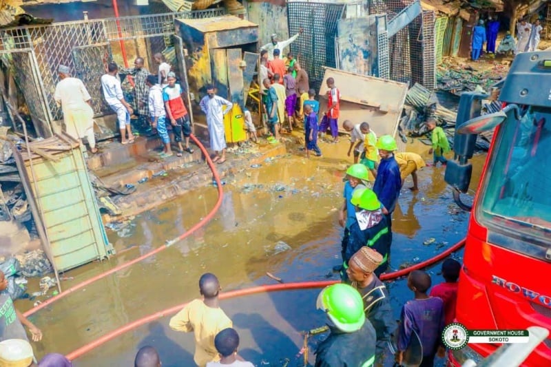 Sokoto Governor Pledges Aid After Market Fire Hits 50 Shops - Image 4
