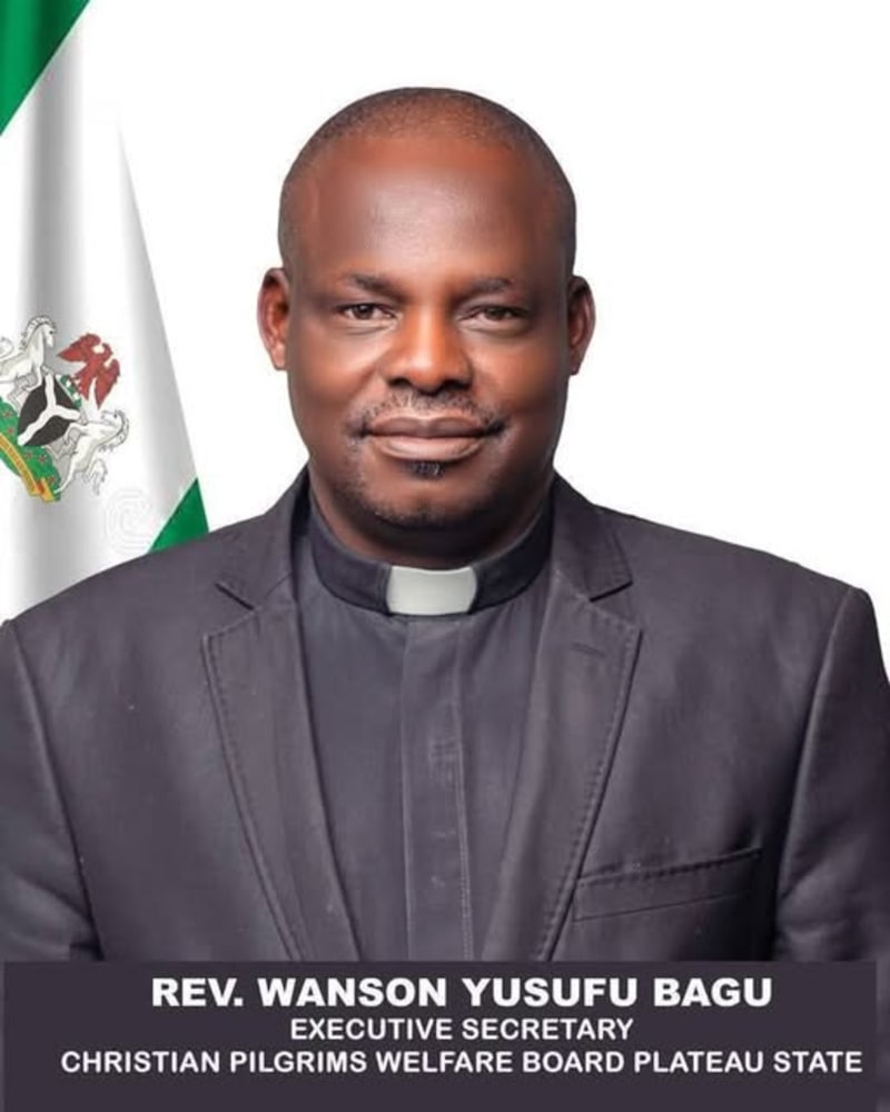 Rev. Yusufu Wanson Bagu, Executive Secretary of Plateau State Christian Pilgrims Welfare Board