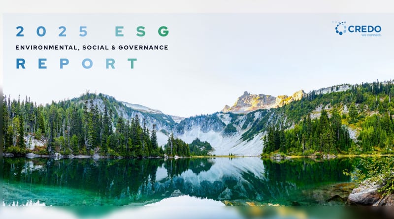 Credo Technology Champions Sustainable Innovation in Groundbreaking 2025 ESG Report