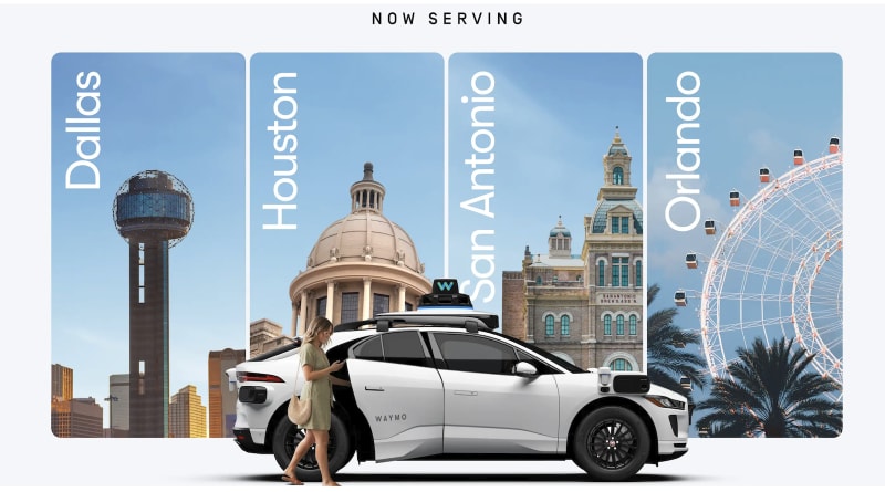 Waymo Robotaxis Launch in 4 Cities, Now Serving 10 Metro Areas