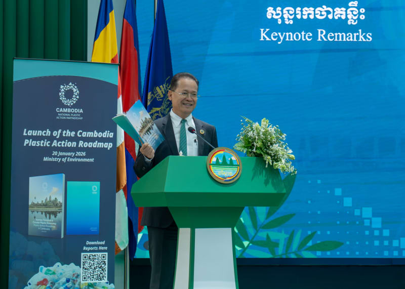 Cambodia Launches 15-Year Plan to Cut Plastic Pollution