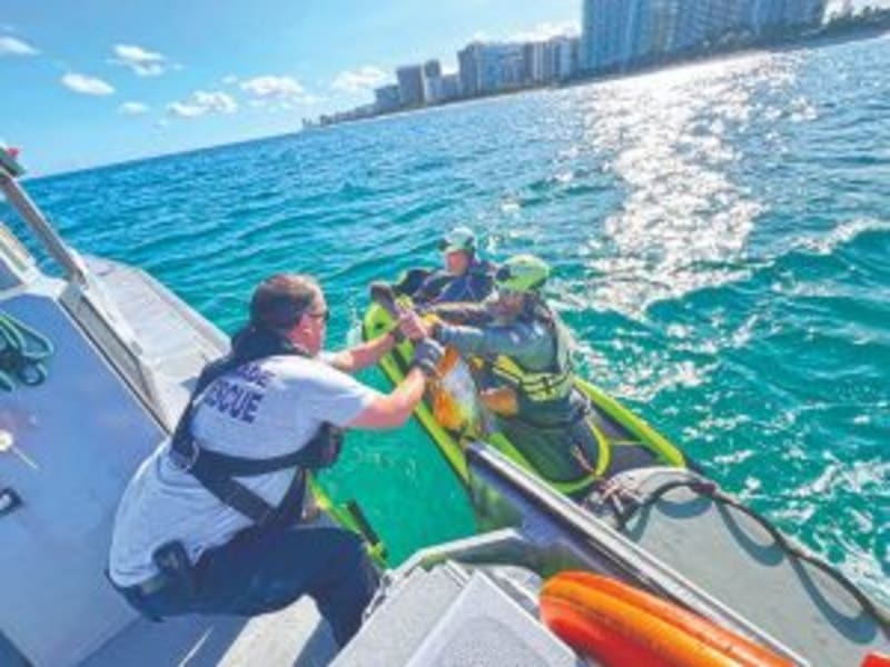 Miami Firefighters Free Tangled Pelican in Bay Rescue - Image 2