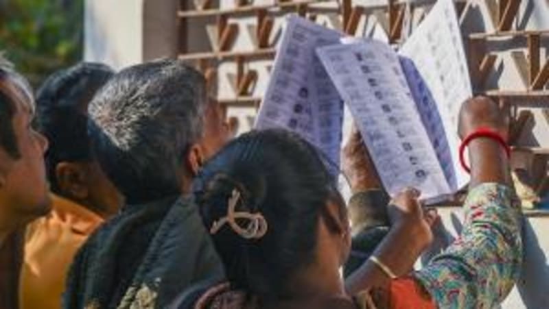 Government officials unveiling logo for new Kalaburagi development foundation in India