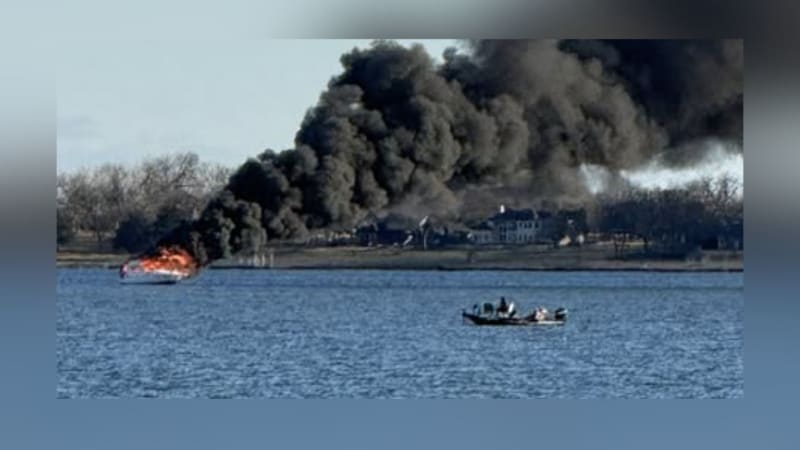 Lake Ray Hubbard Boaters Saved After Vessel Bursts Into Flames