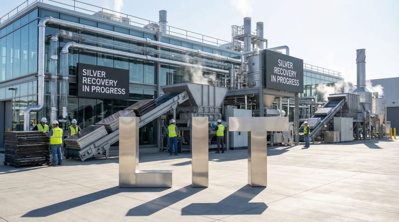 Solar Recycler Recovers 85% of Silver from Old Panels