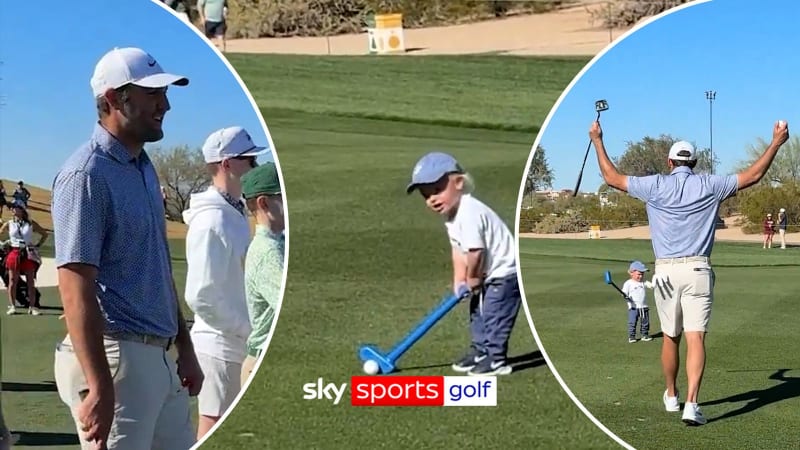 Scottie Scheffler's Son Shows Off His Golf Skills