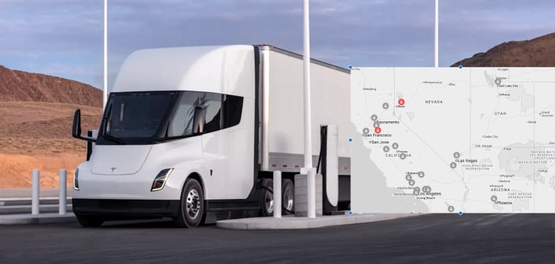 Tesla Maps 66 Megacharger Sites for Electric Big Rigs - Image 2