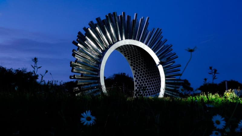 310 Steel Pipes Turn Wind Into Music in Bristol