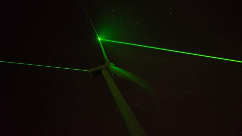 Dutch Wind Farm Turns Green Energy Into Laser Light Show