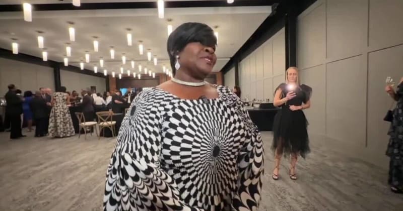 Tampa community leader Tonya Lewis smiling at MLK Gala event where she was honored as community hero