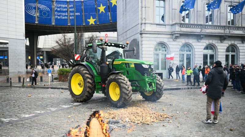 European and South American flags together symbolizing the historic EU-Mercosur trade partnership and international cooperation