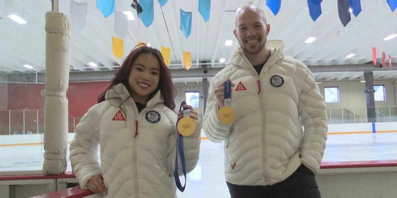 Olympic Skaters Kam and O'Shea Bring Gold Home to Colorado
