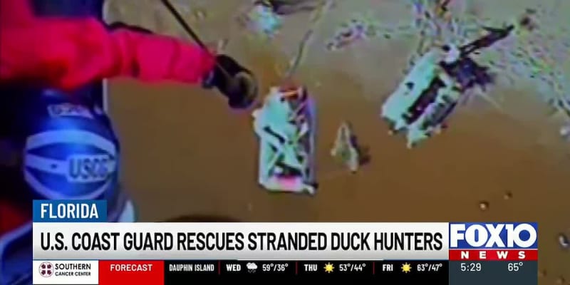 Coast Guard Rescues Two Duck Hunters Stranded in Florida
