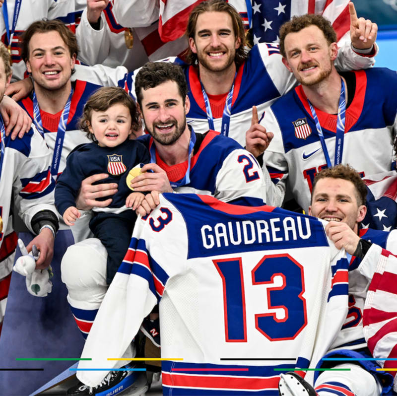 Team USA Honors Johnny Gaudreau After Winning Olympic Gold - Image 3