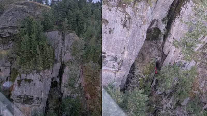 Rock Climber Saves 70-Year-Old Hang Glider on Vancouver Cliff