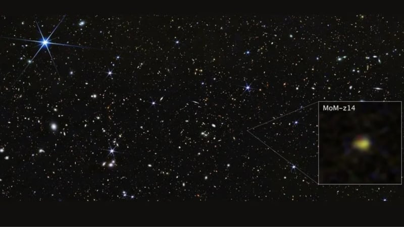 James Webb Spots Galaxy From 300M Years After Big Bang