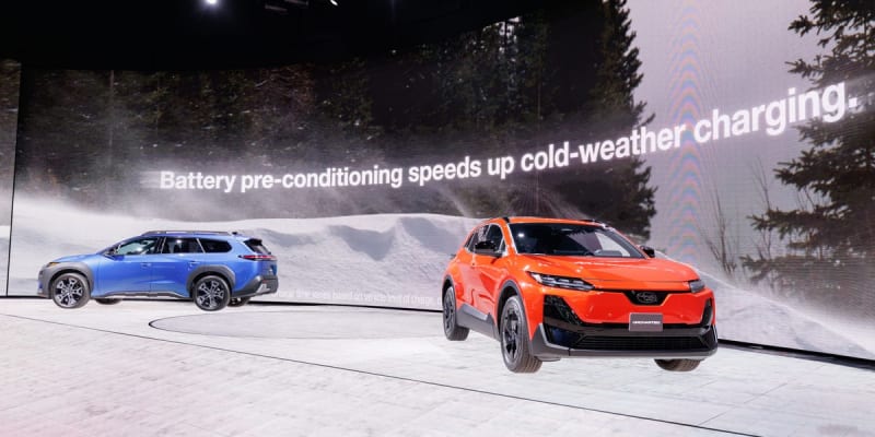 Multiple new electric vehicles displayed together showing affordable EV options launching in 2026