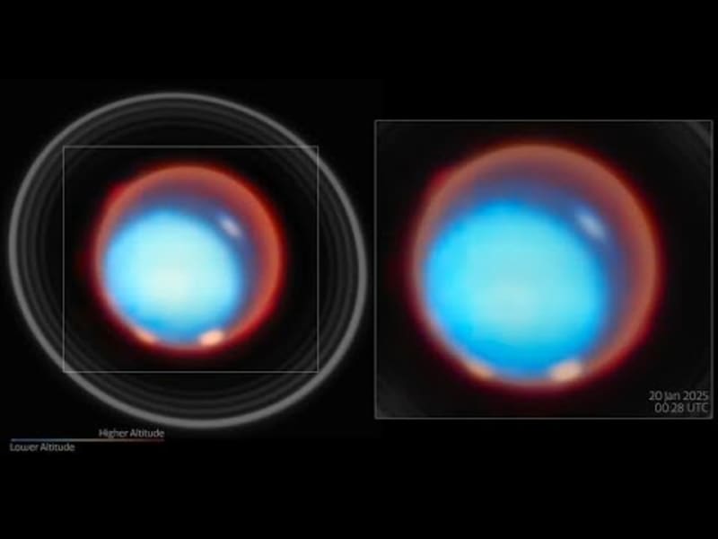 Webb Telescope Maps Uranus's Strange Auroras in 3D - Image 3