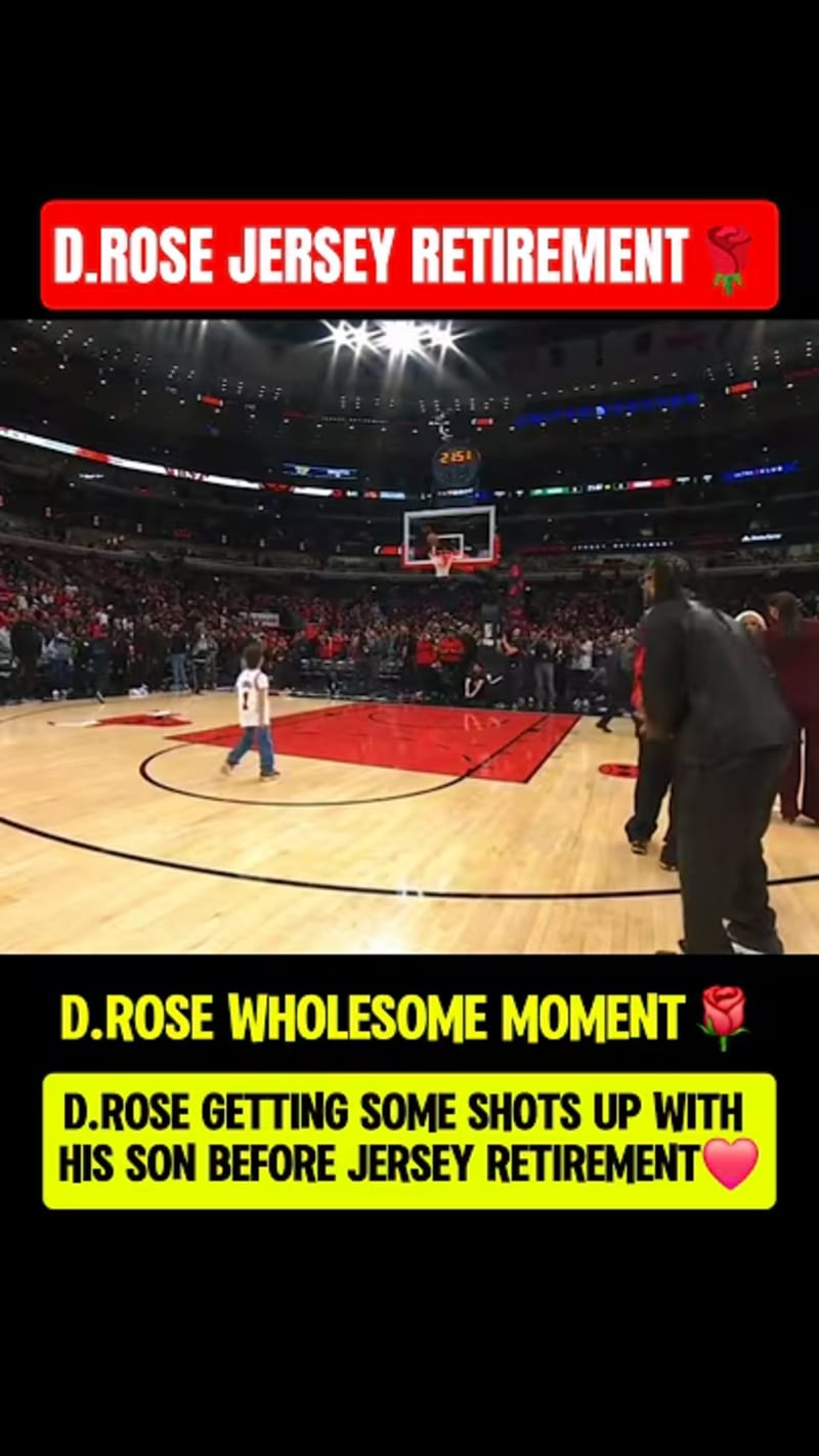 Derrick Rose Shoots Hoops With Son in Heartwarming Video