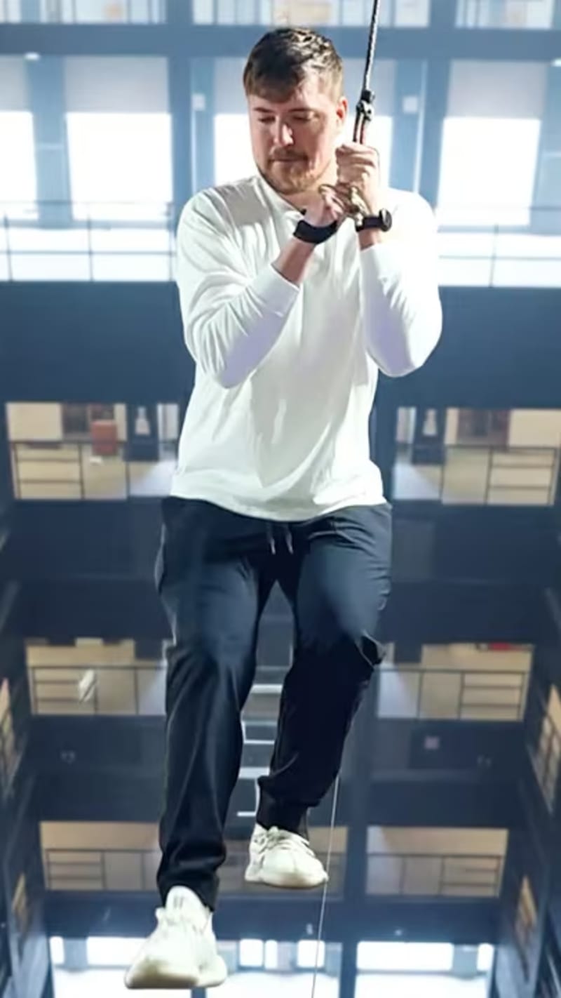 Mark Rober Helps MrBeast Conquer Fear of Heights