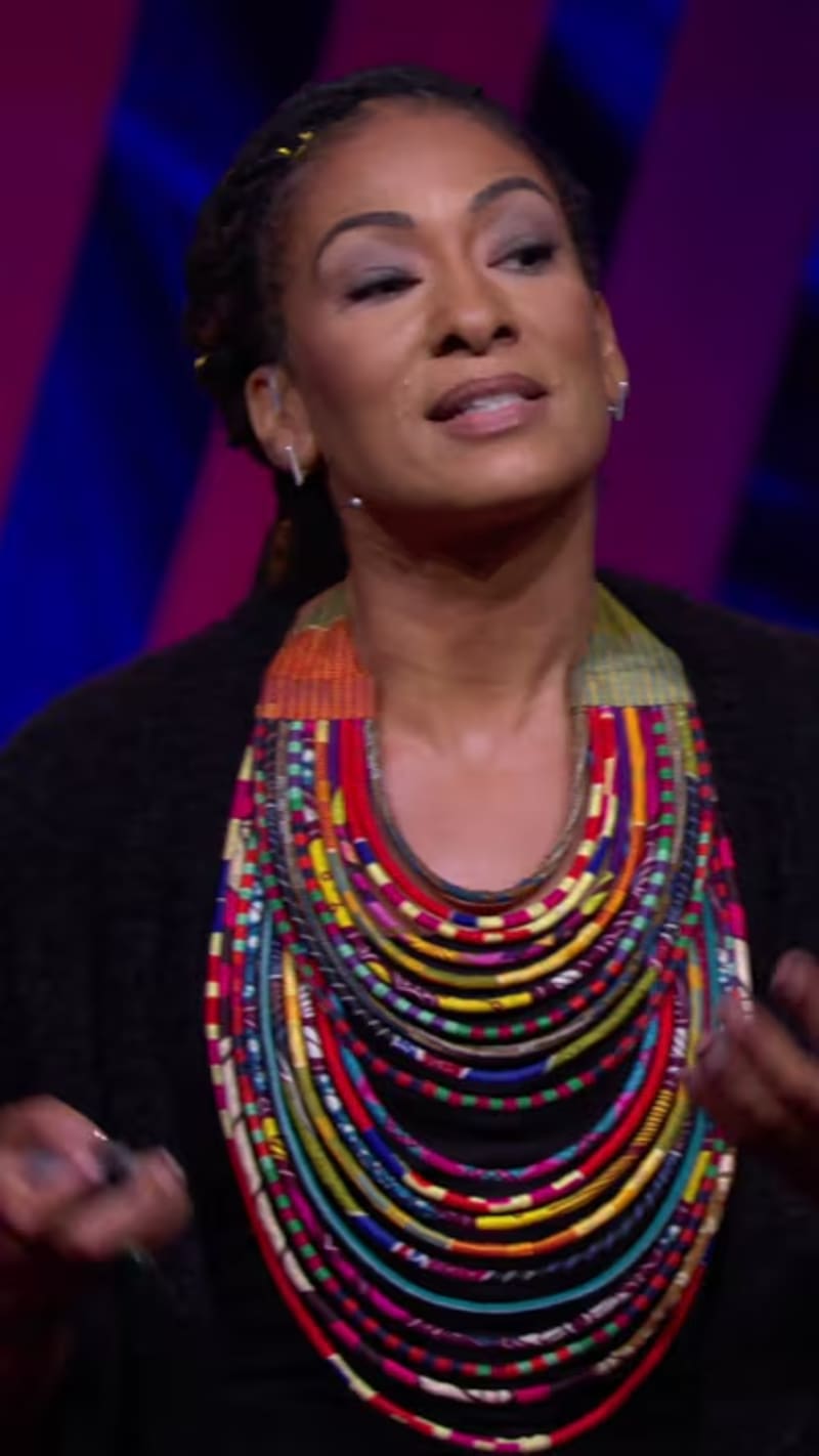 Sociologist Ruha Benjamin speaking at TED about technology serving communities and human needs