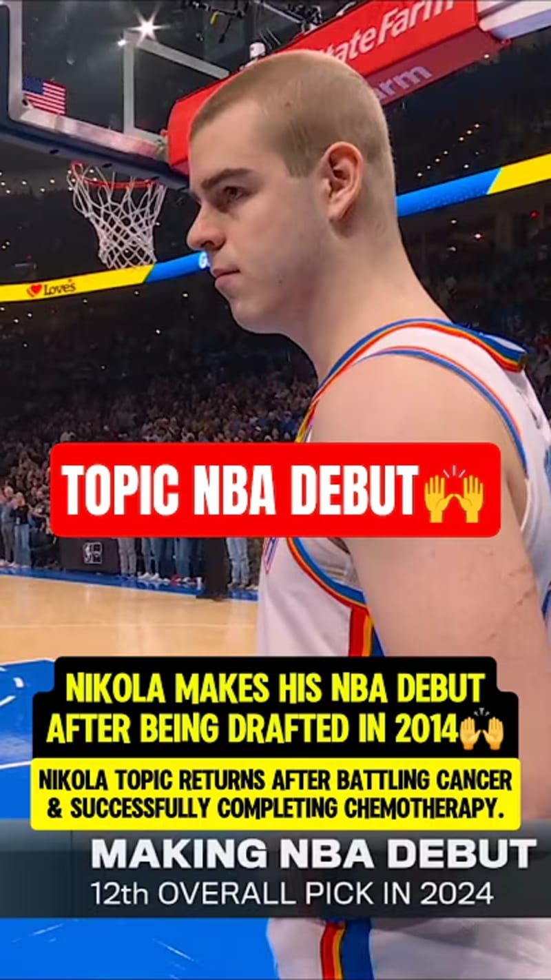 NBA Rookie Nikola Topic Returns After Cancer Battle