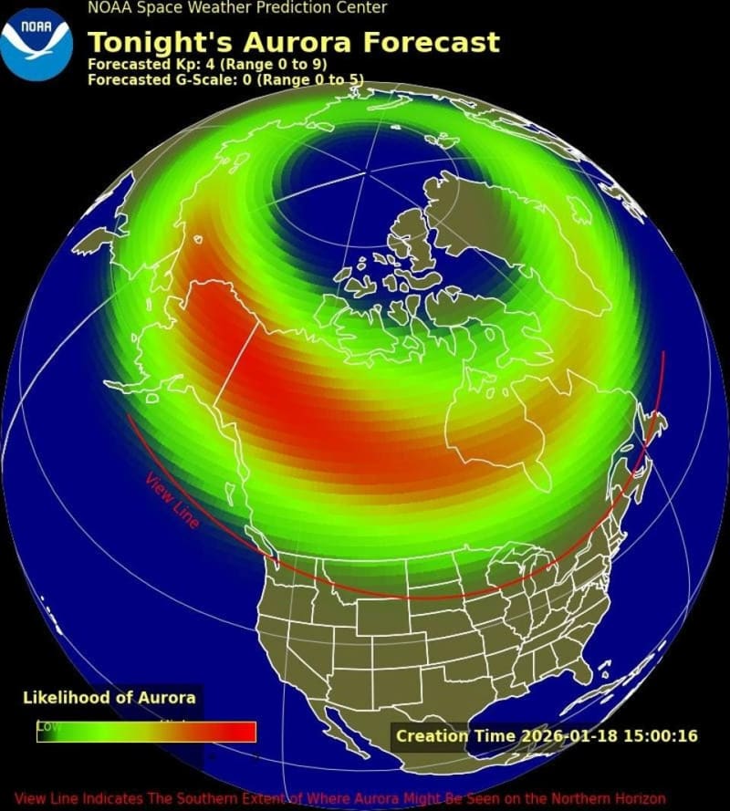 Northern Lights Visible in 10 States Sunday Night - Image 4