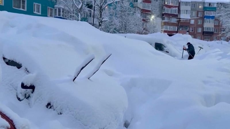 Russia Rescuers Dig Out Snow-Buried Homes in Kamchatka - Image 2