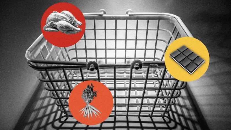 Colorful variety of fresh foods arranged together representing balanced all foods fit nutrition approach