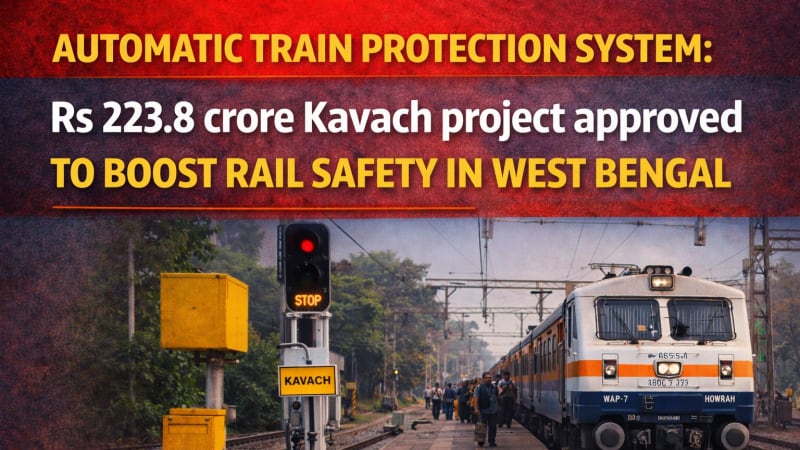 India Approves $26M Train Safety Tech for West Bengal