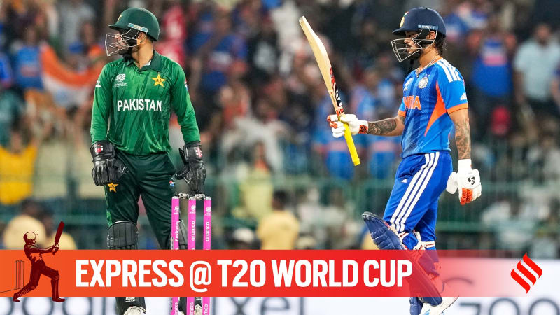 Ishan Kishan celebrates his fifty runs during India versus Pakistan T20 World Cup cricket match