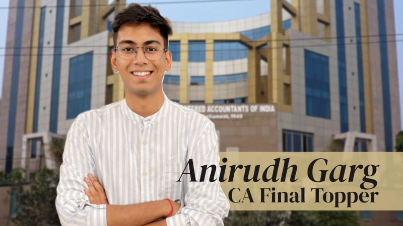 Young Chartered Accountant Anirudh Garg from Himachal Pradesh smiling after achieving national rank