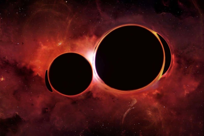 Astronomers Capture Rare Dance of Three Merging Supermassive Black Holes