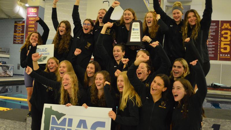 Gustavus Women's Swim Team Wins Third Straight Title