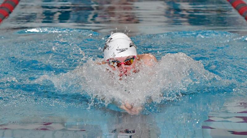 Swimmer Breaks Conference Record Twice in One Day
