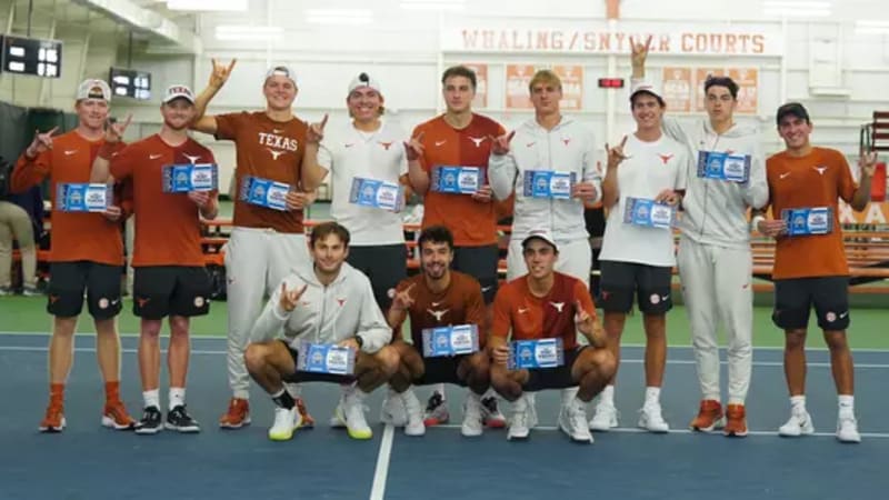 Texas Men's Tennis Wins 8th Straight Indoor Berth - Image 2