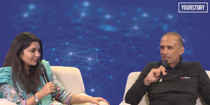 Close-up of advanced computer chip on circuit board representing energy-efficient AI technology